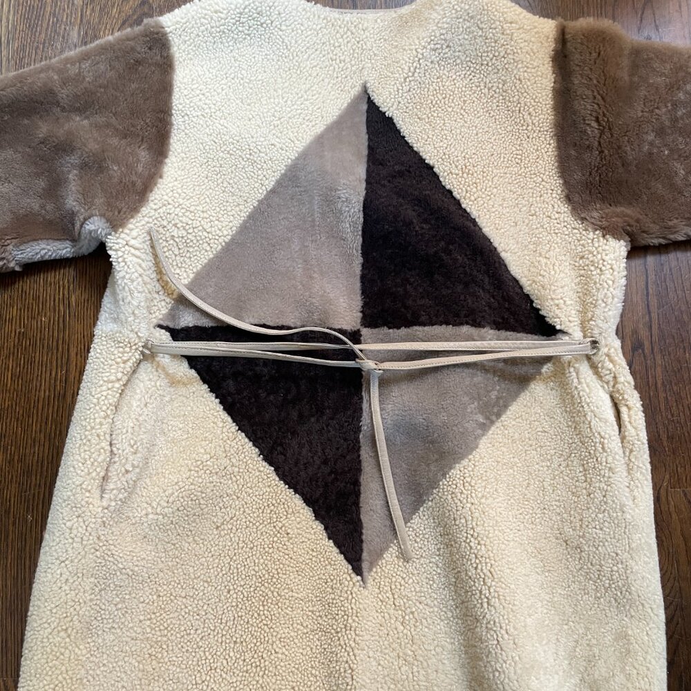 Milena Silvano Long Patchwork Jacket - image 1